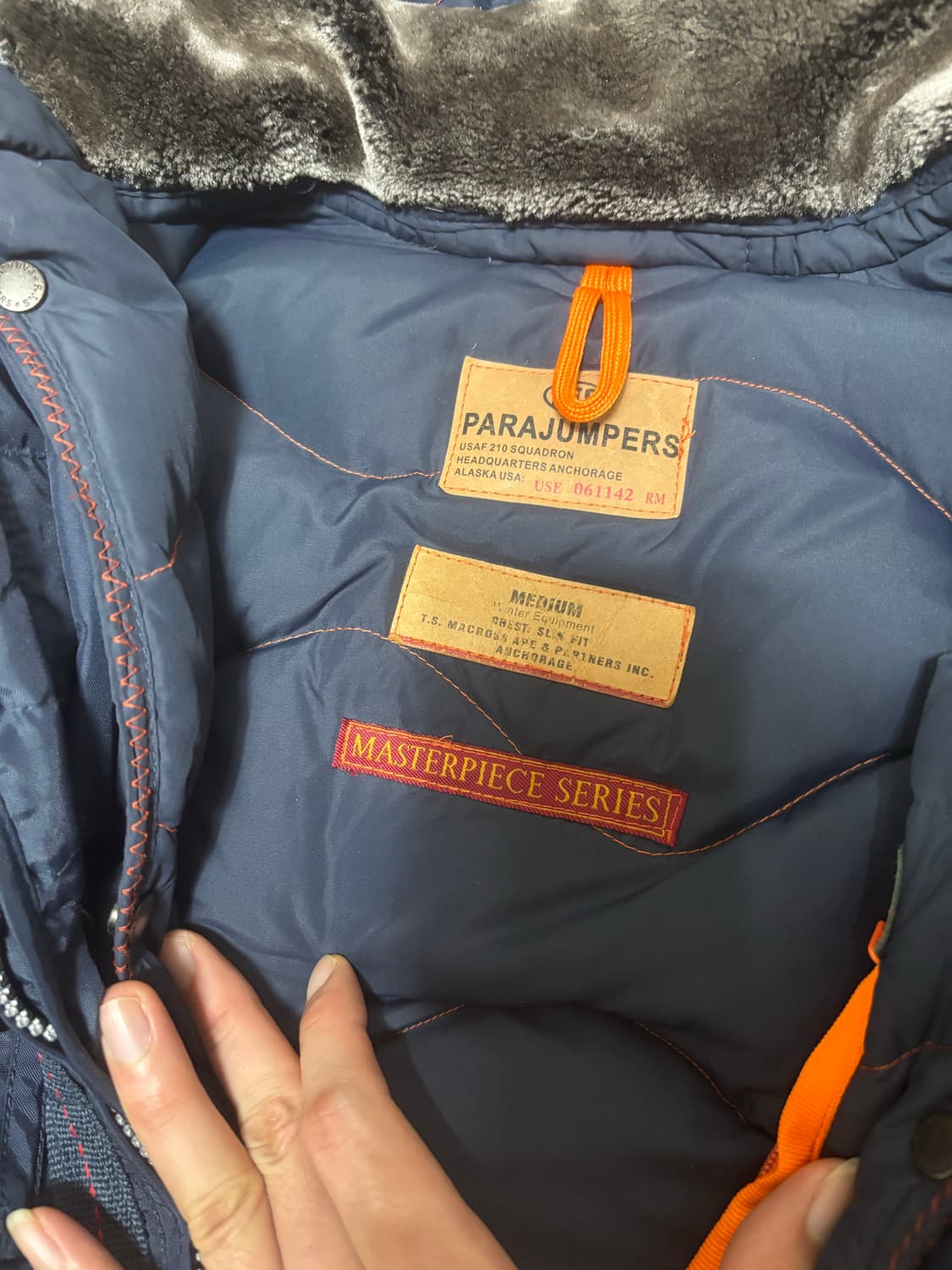 파라점퍼스 네이비 패딩 점퍼 상품이미지3