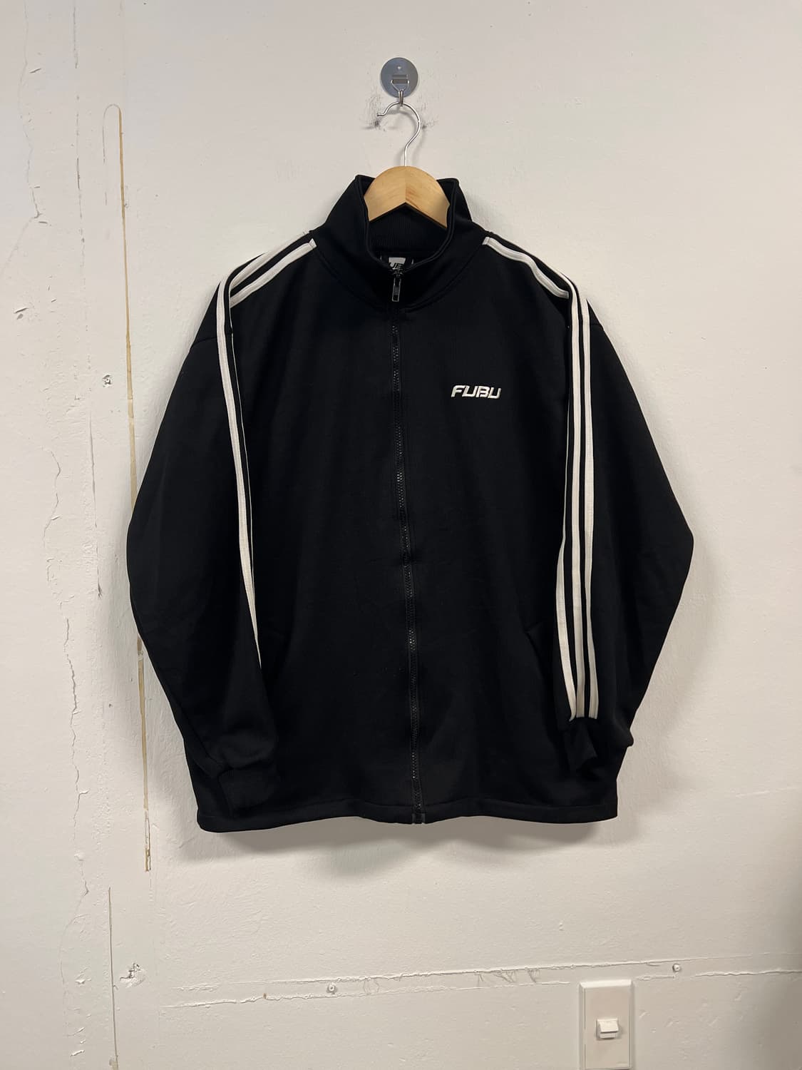 L) 푸부 FUBU 블랙 트랙 자켓 져지 O251 상품이미지1