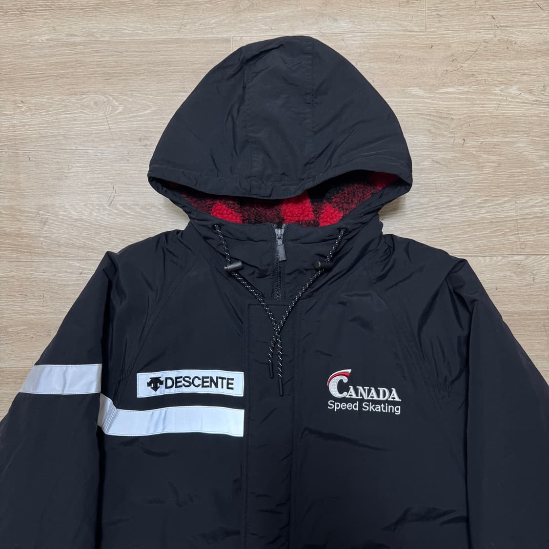 데상트 캐나다스케이팅 이너플리스 야상 롱패딩 상품이미지2