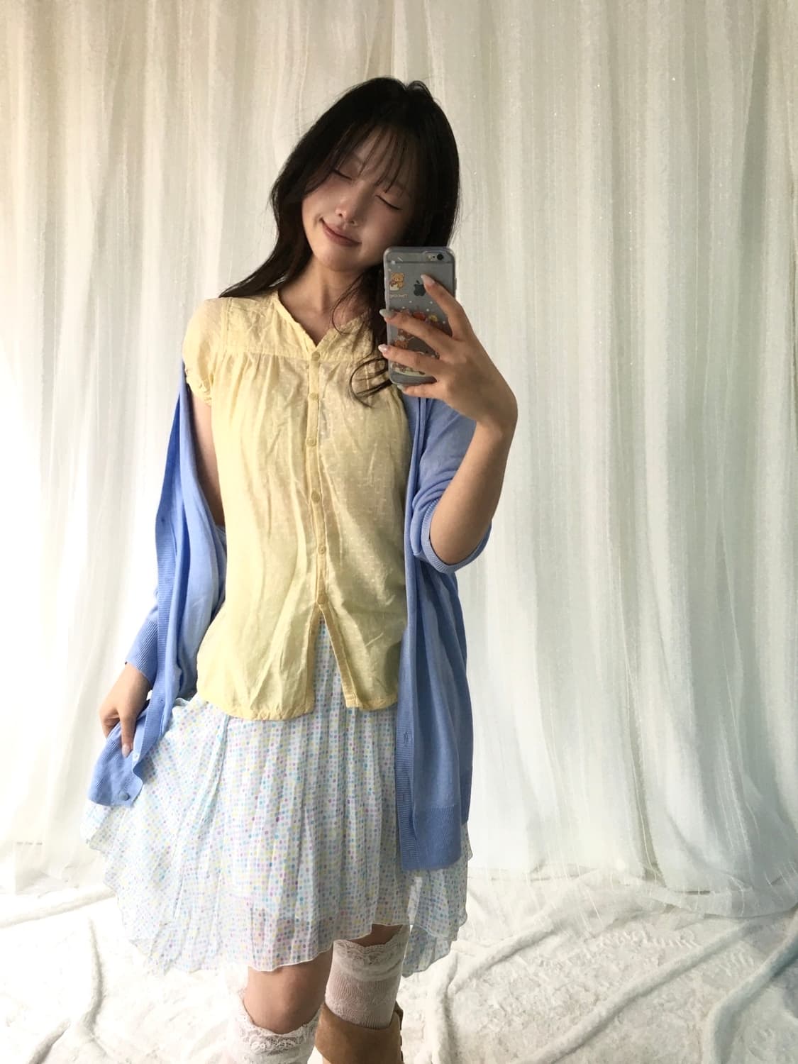 빈티지 젤리피쉬 도트 알록달록 코디세트 상품이미지2