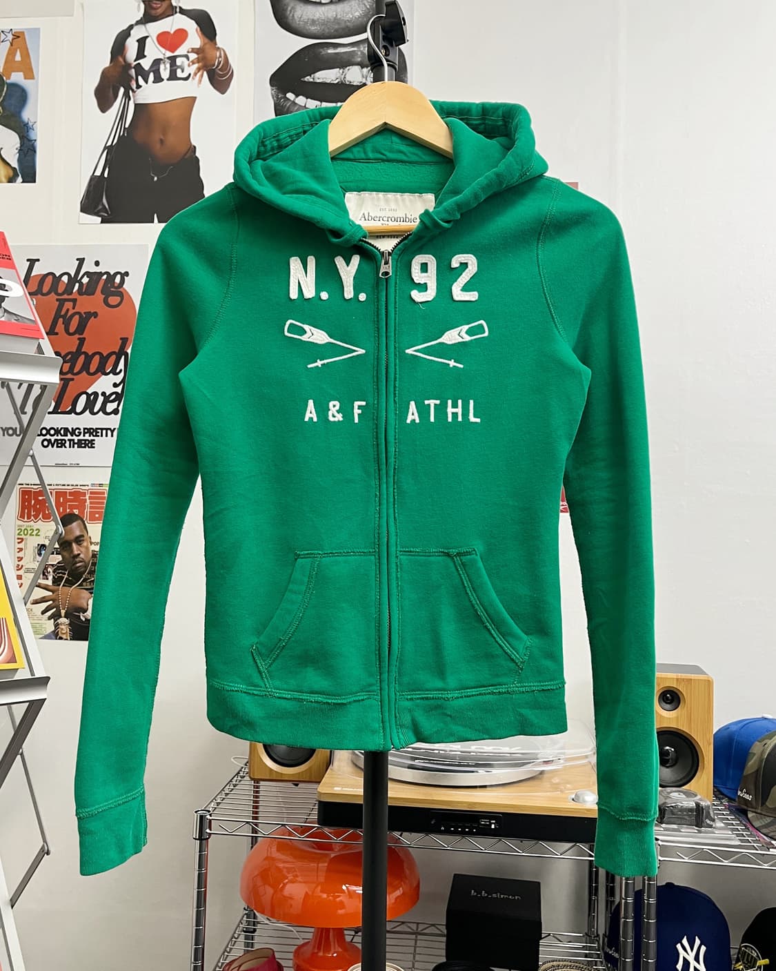 아베크롬비 아플리케 로고 후드집업 상품이미지4