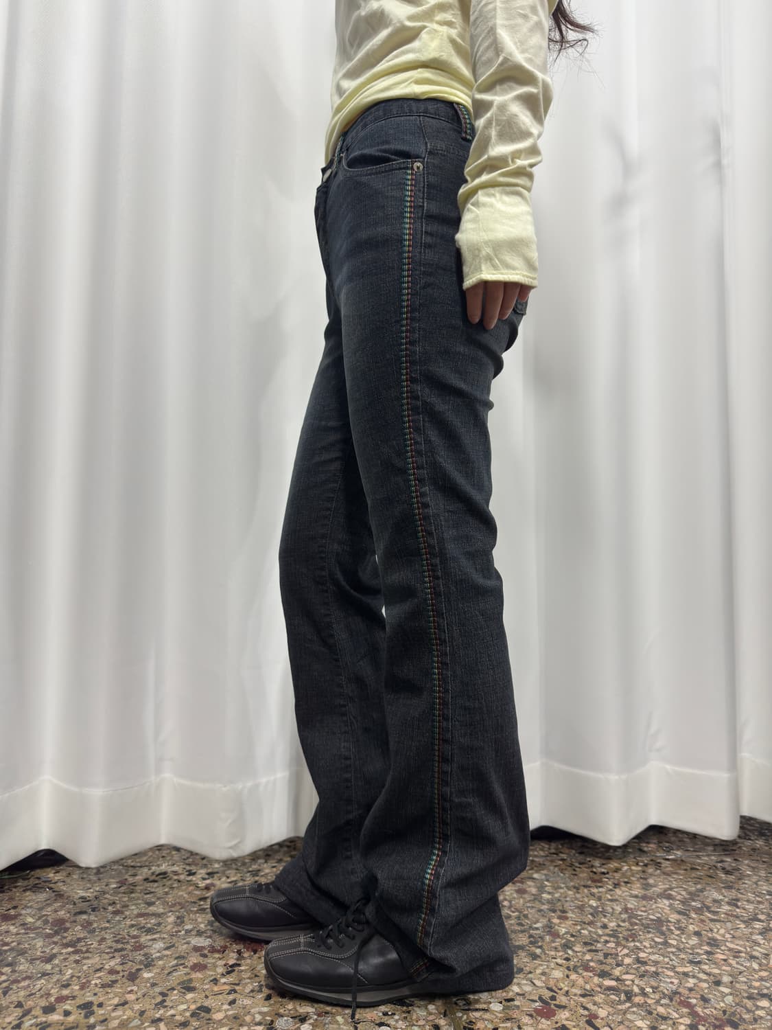 blue jam stitch denim pants 상품이미지4