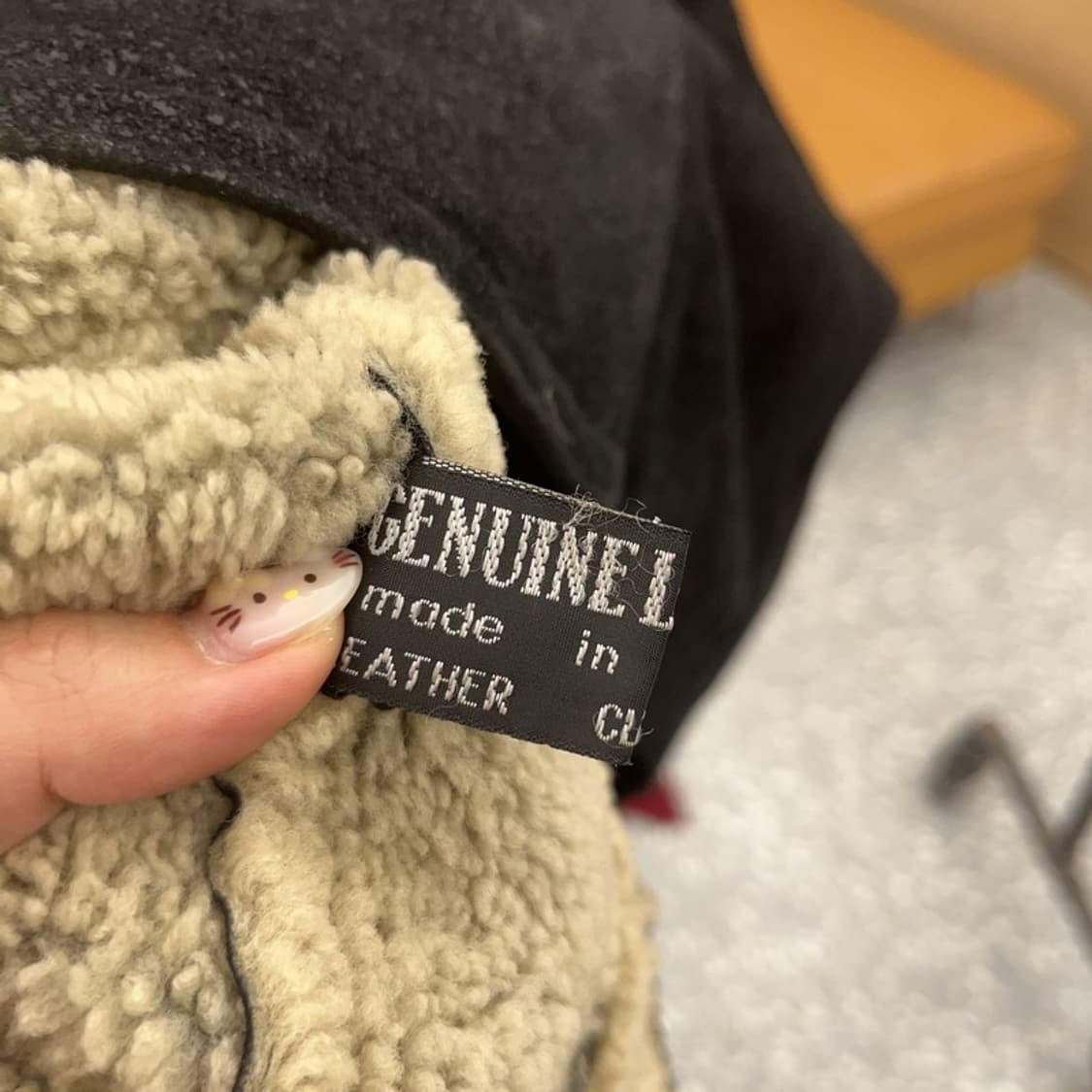 랭글러 빈티지 오버핏 양가죽 무스탕 자켓 105 C06313 상품이미지5