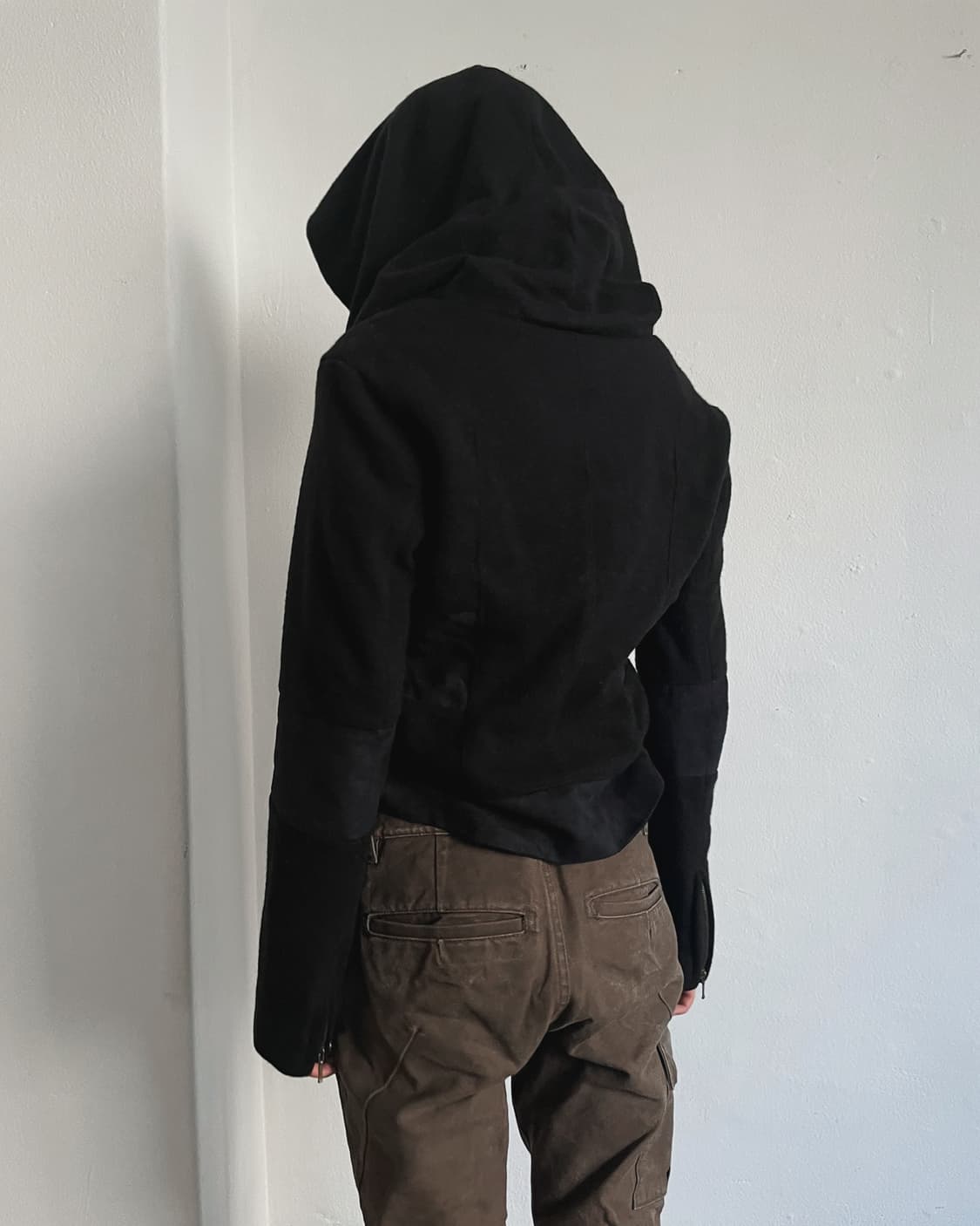 nuďé 딥 후드 크롭컷 울 자켓 상품이미지1