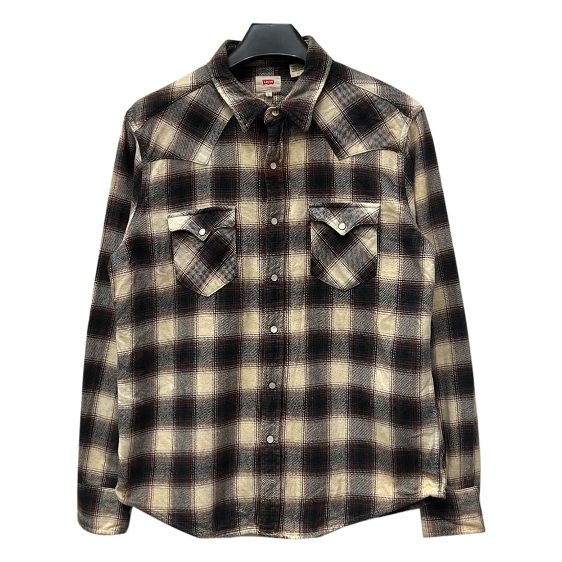 리바이스 블랭크탭 체크 웨스턴 플란넬 셔츠 남방 L 상품이미지1