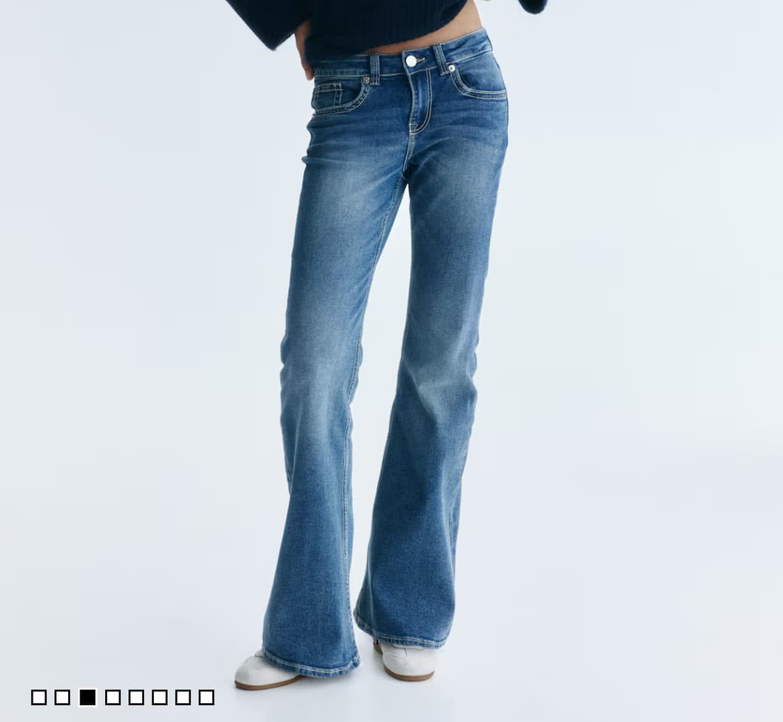 H&M 로라이즈 플레어 진 상품이미지3