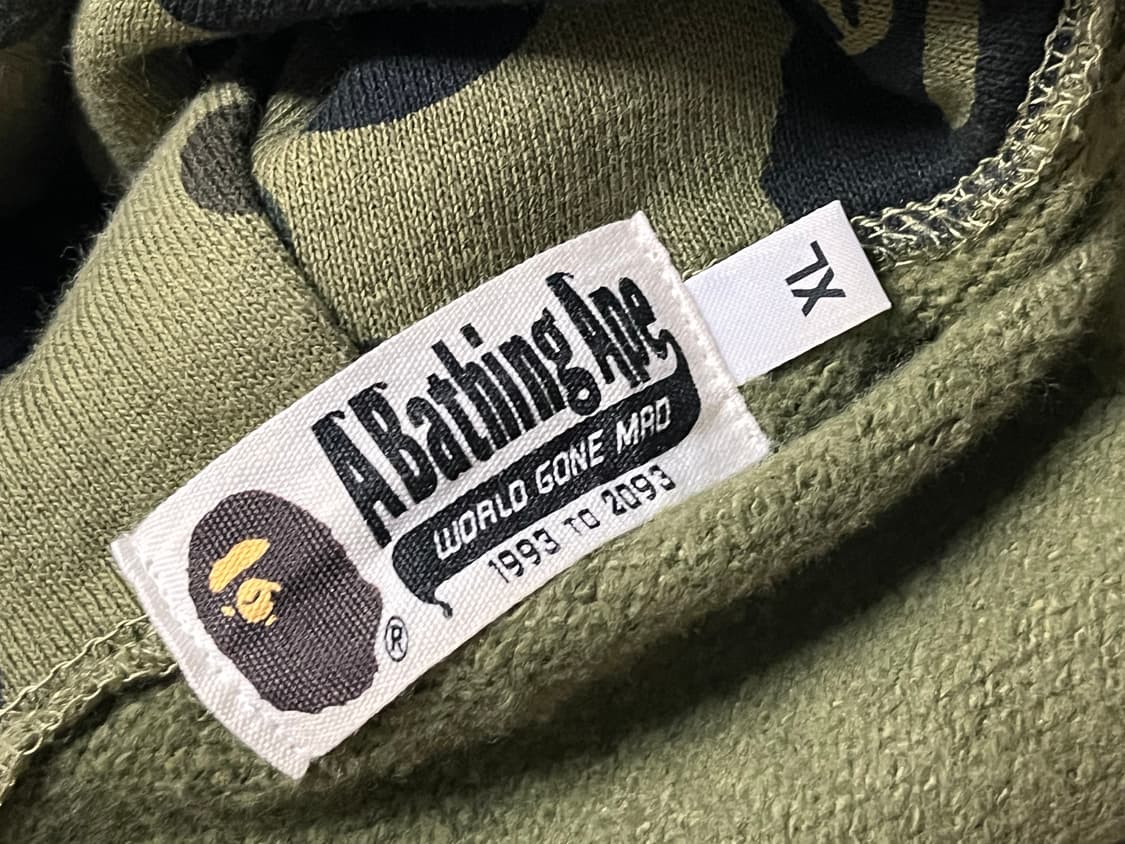 베이프 녹계 샤크 후드집업 상품이미지3