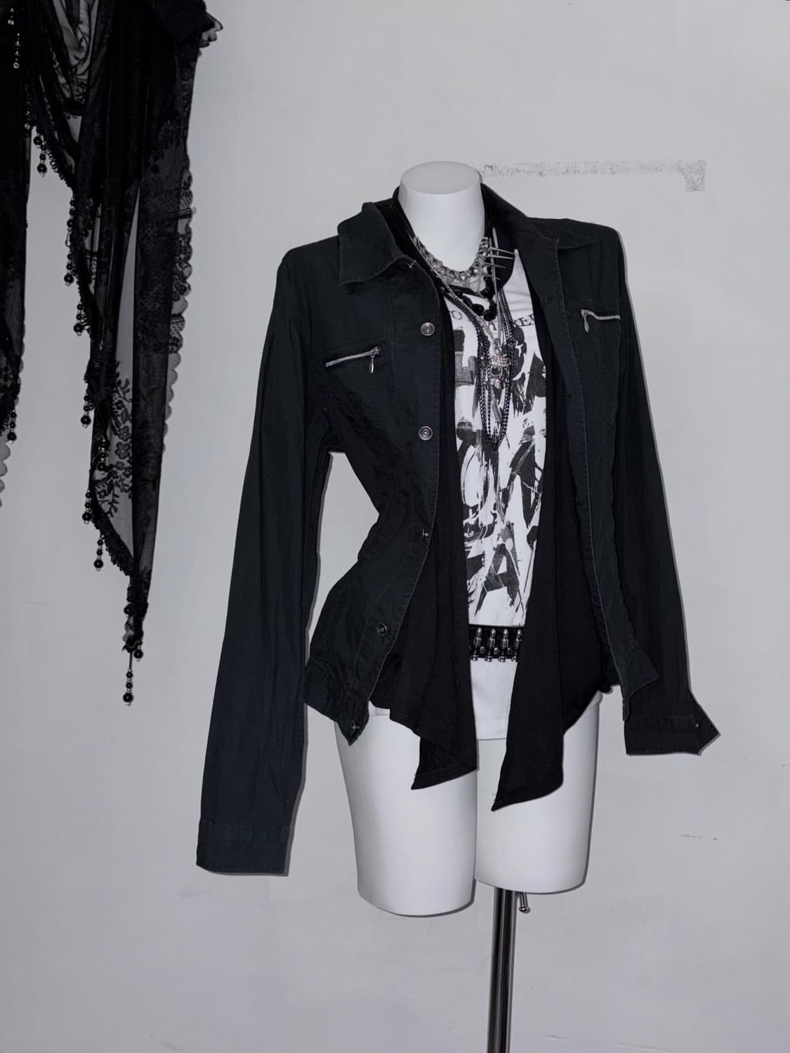 락시크코디 드레이프 실루엣 펑크 고딕락  상품이미지9