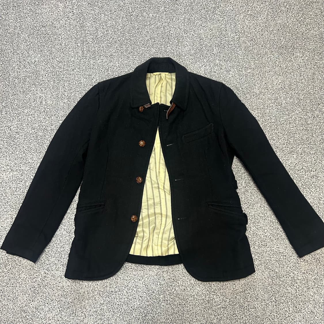 BOYCOTT Wool Button Black Jacket. 상품이미지2