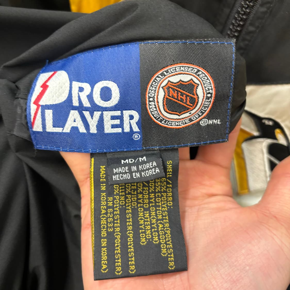 프로 플레이어 X NHL 90s 올드스쿨 피츠버그 펭귄스 리버시블 패딩  상품이미지6