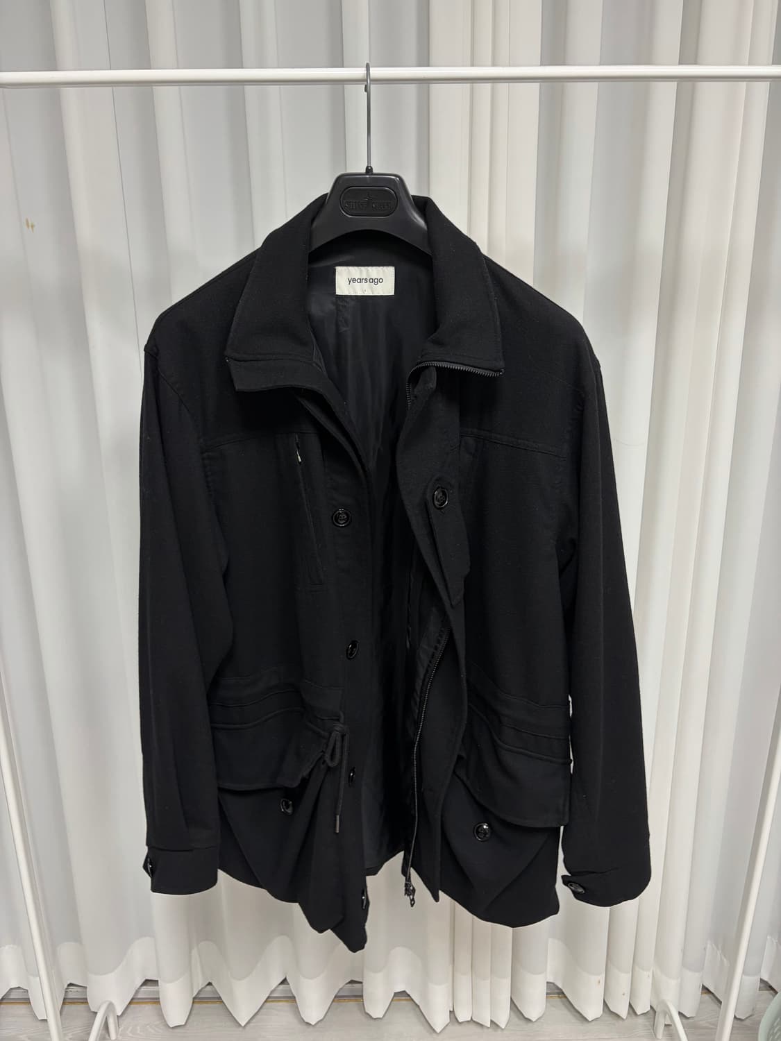 이얼즈어고 보일 이펙 울 필드 파카 블랙 상품이미지3