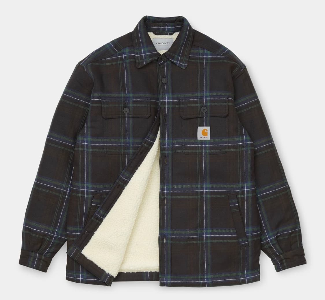 칼하트 Wip 에이든 체크 셔츠자켓(s) 상품이미지1