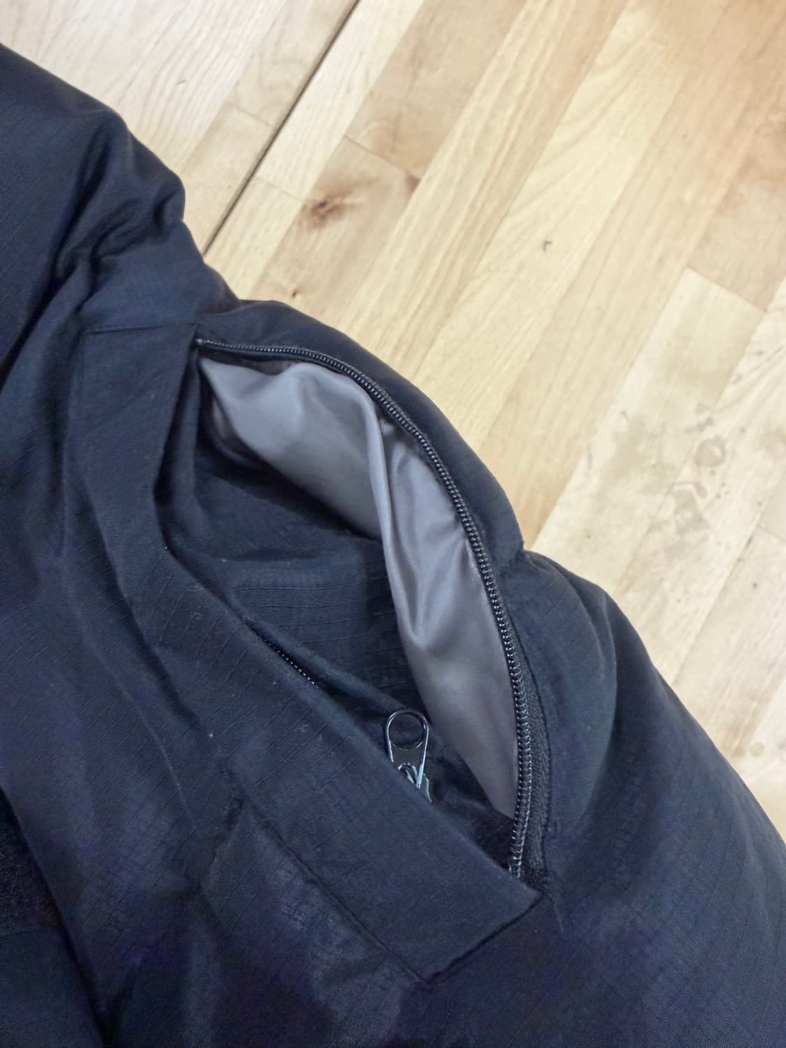 00s 나이키 올드스쿨 솔로 스우시 패딩 블랙 L 상품이미지7