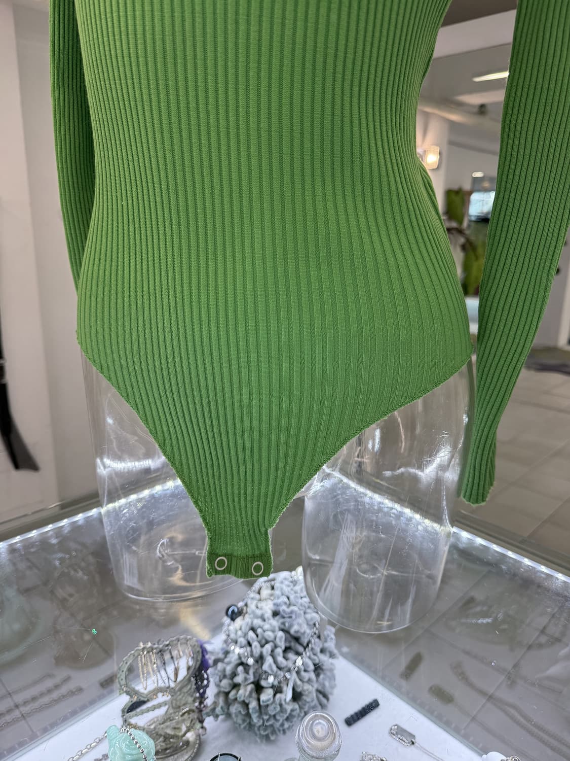 tutle neck rib knit bodysuit 상품이미지4