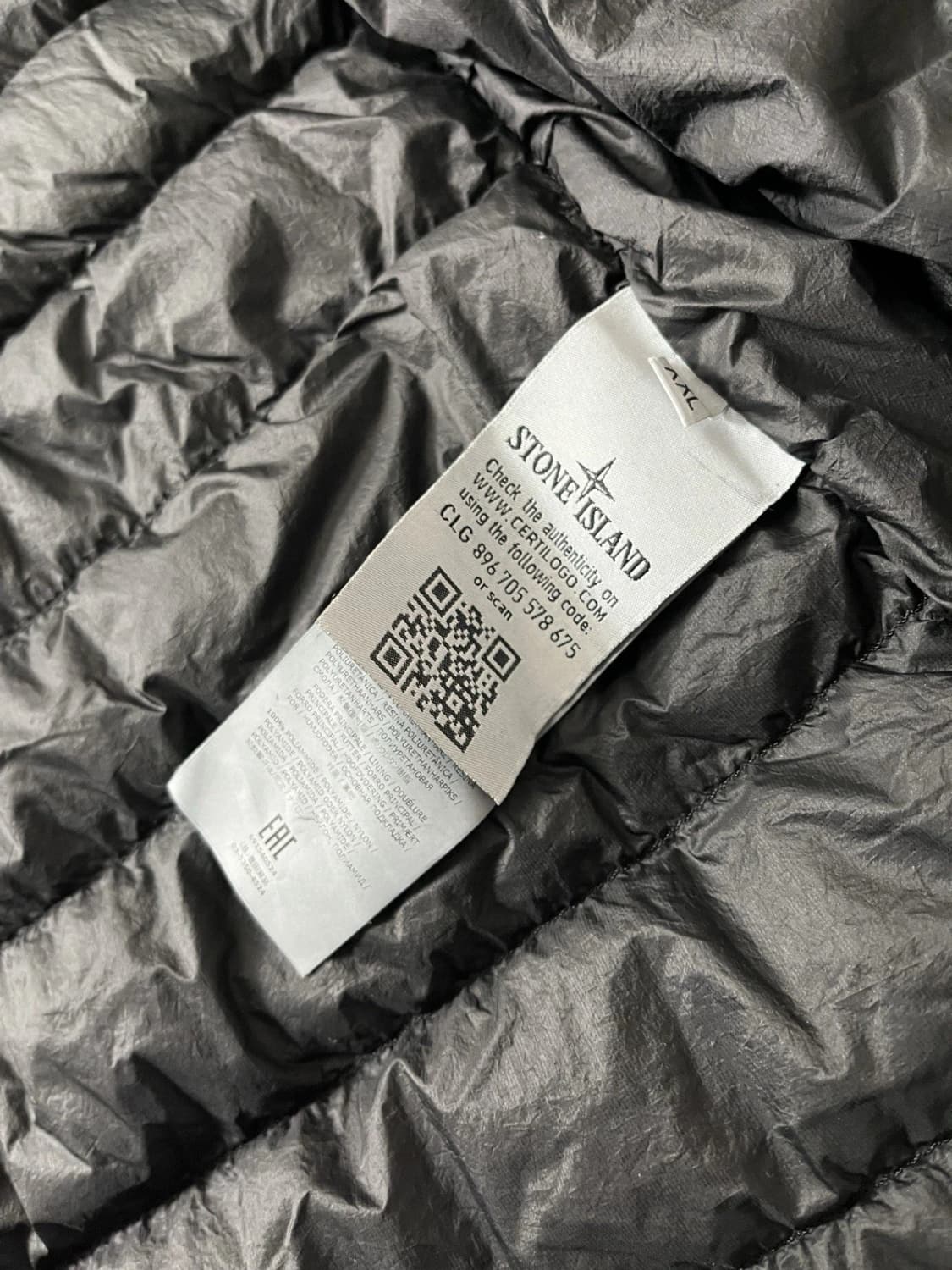 2XL 스톤아일랜드 마이크로얀 가먼트다이드 룸우븐 경량패딩 상품이미지5