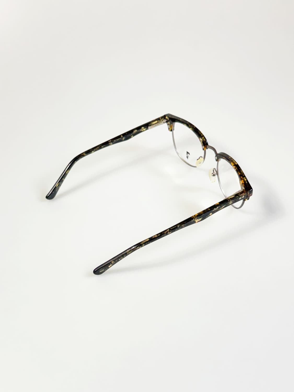 7kam 하금테 스퀘어 메탈 프레임 빈티지 안경 상품이미지4