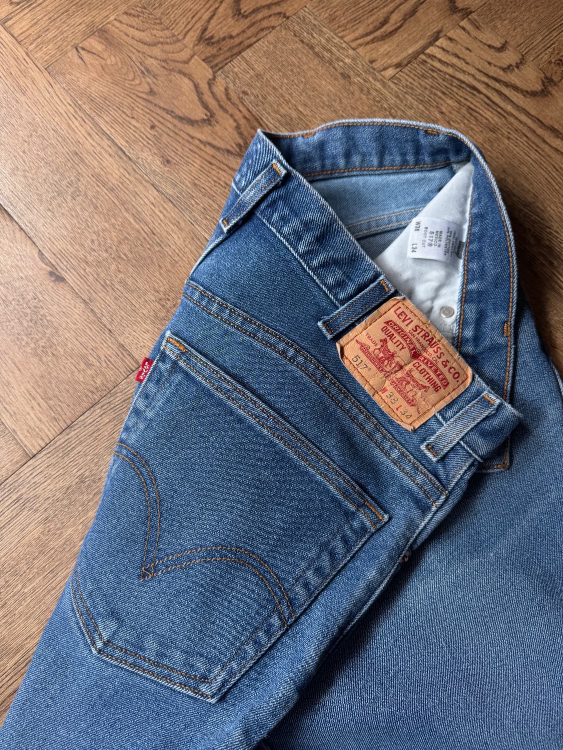 [38]00's 리바이스 517 빈티지 워싱 스트레치 플레어진 F41 상품이미지7