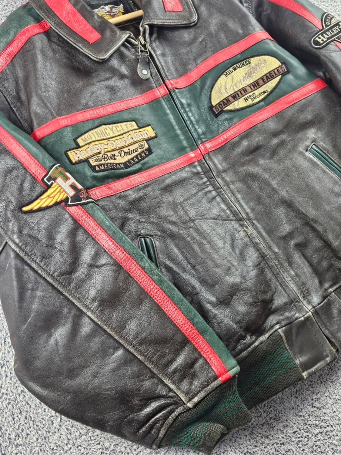 할리데이비슨 모터사이클 라이더 가죽 자켓 ( L ) / 11211 상품이미지4