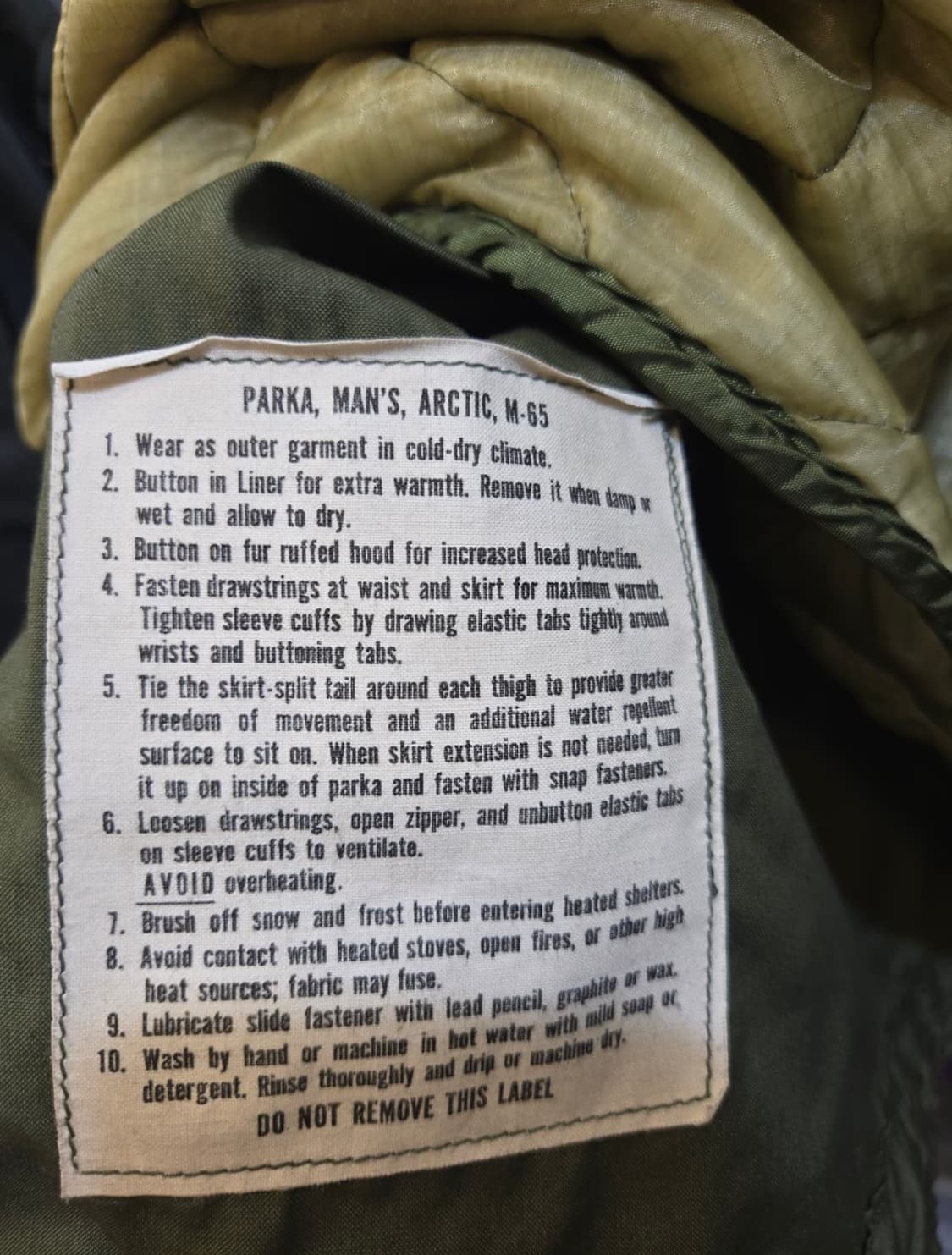 오리지널 M-65 피쉬테일파카 개파카 상품이미지5