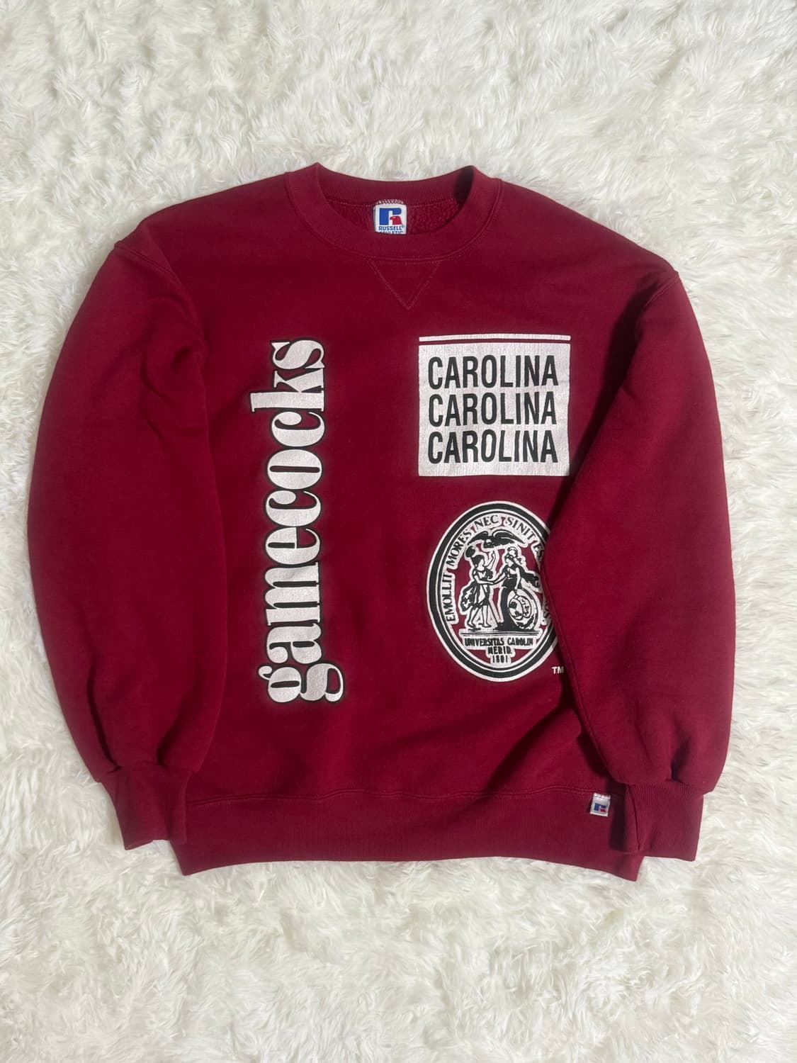 러셀 에슬레틱 빈티지 버건디 스웻셔츠  상품이미지1