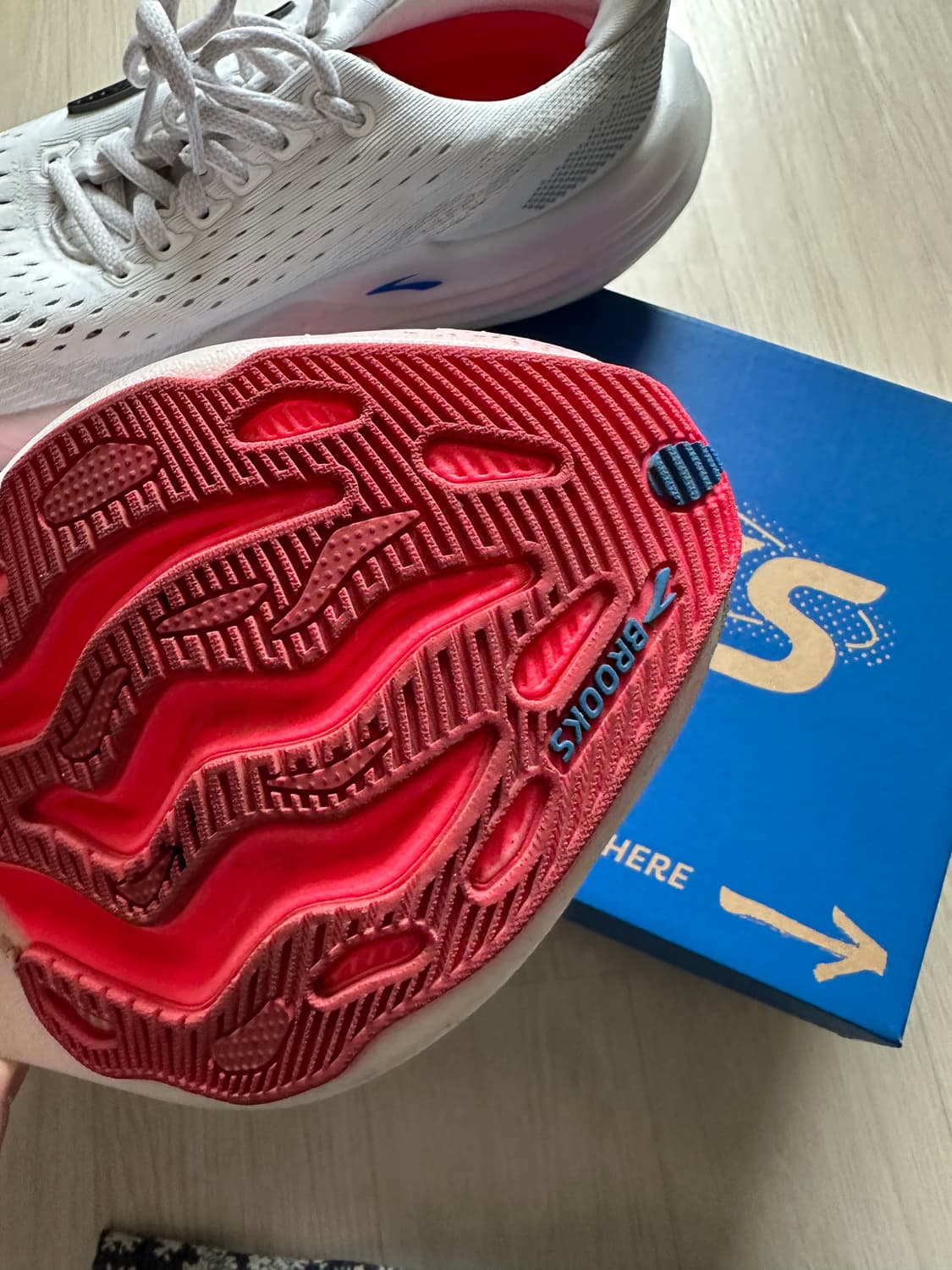 브룩스 러닝 글리세린 맥스 화이트/핑크 225 EU36 상품이미지7