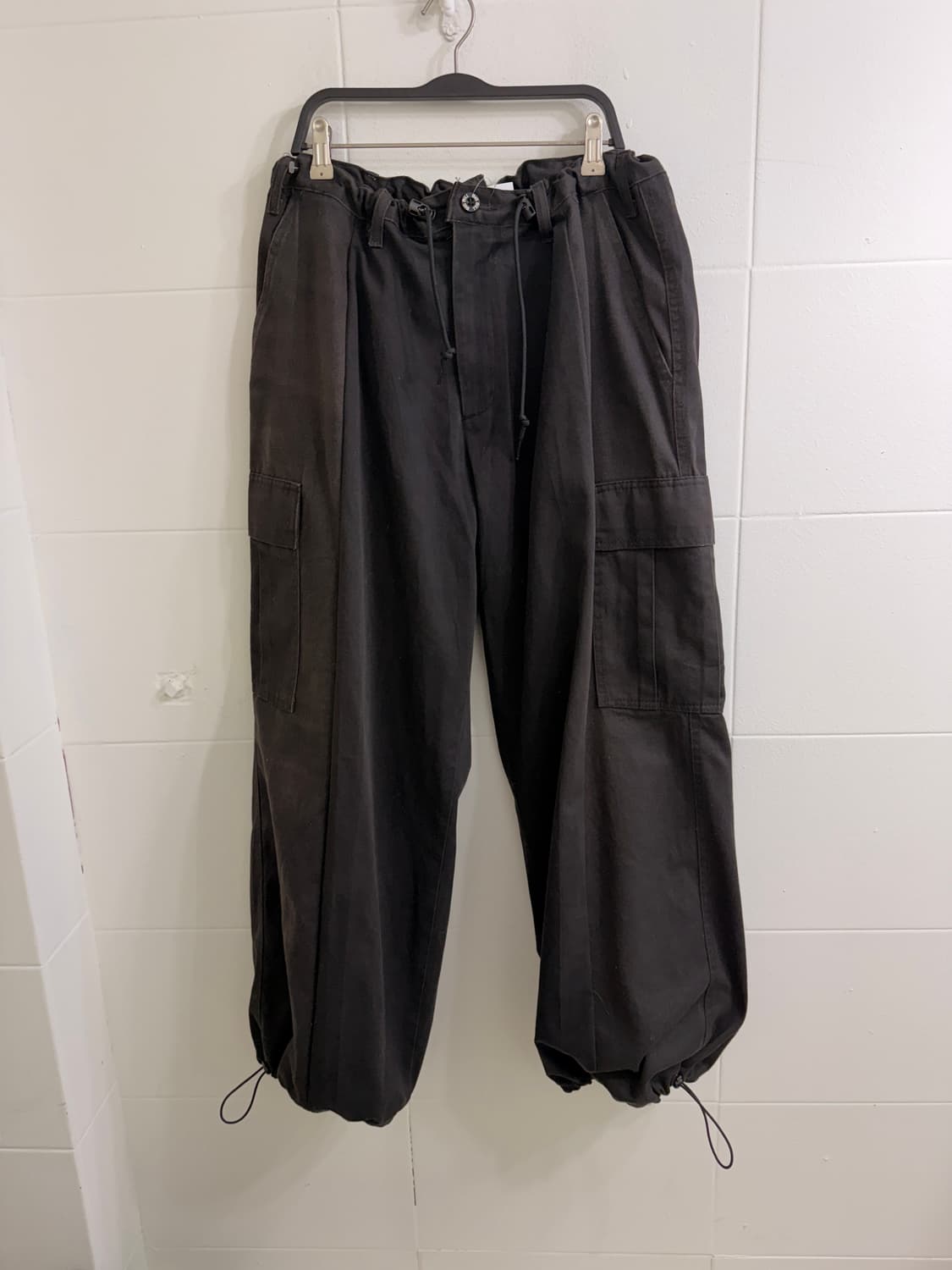 빈티지 카키 브라운 셔링 데일리 스트릿 코디 세트 상품이미지8