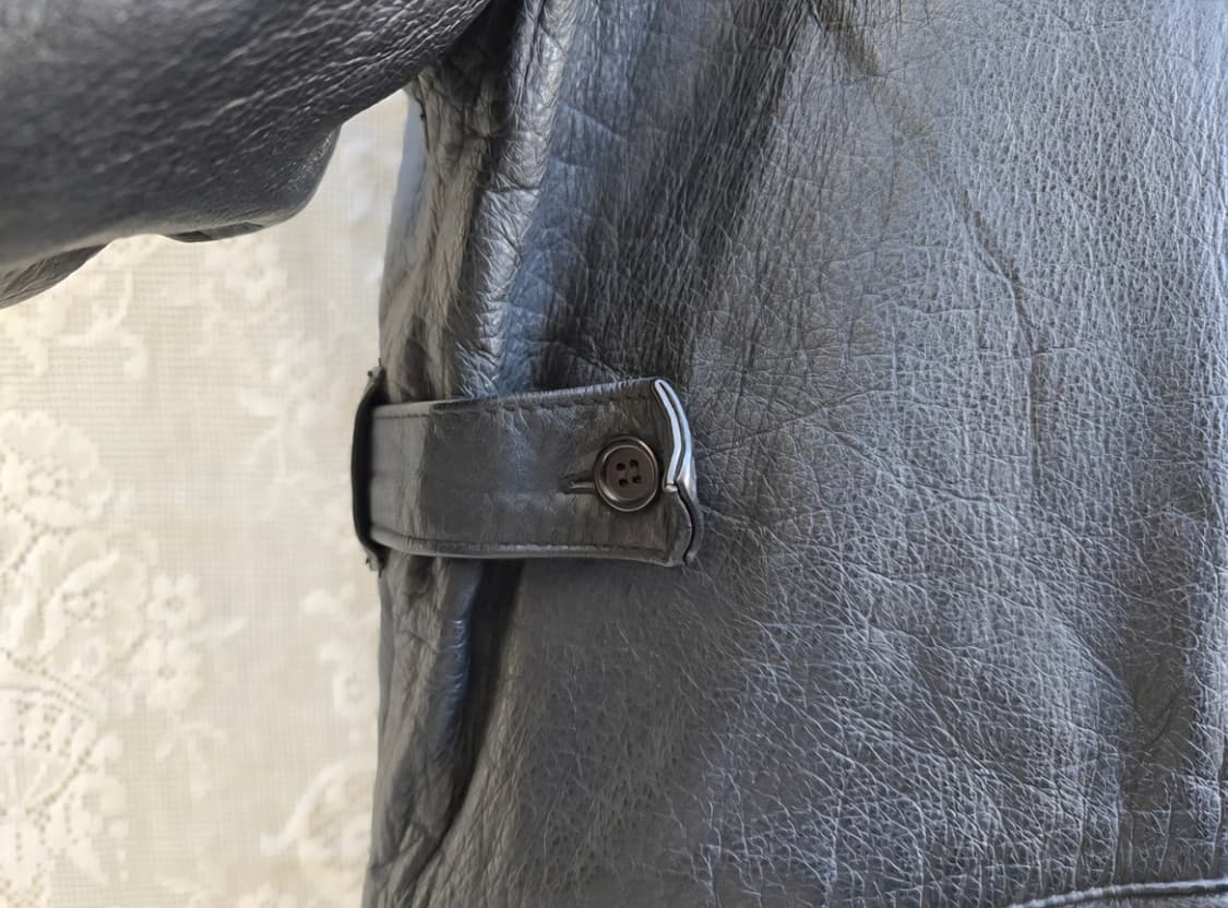 90s 도그파이트  카우레더 카코트 (made in korea) 상품이미지4