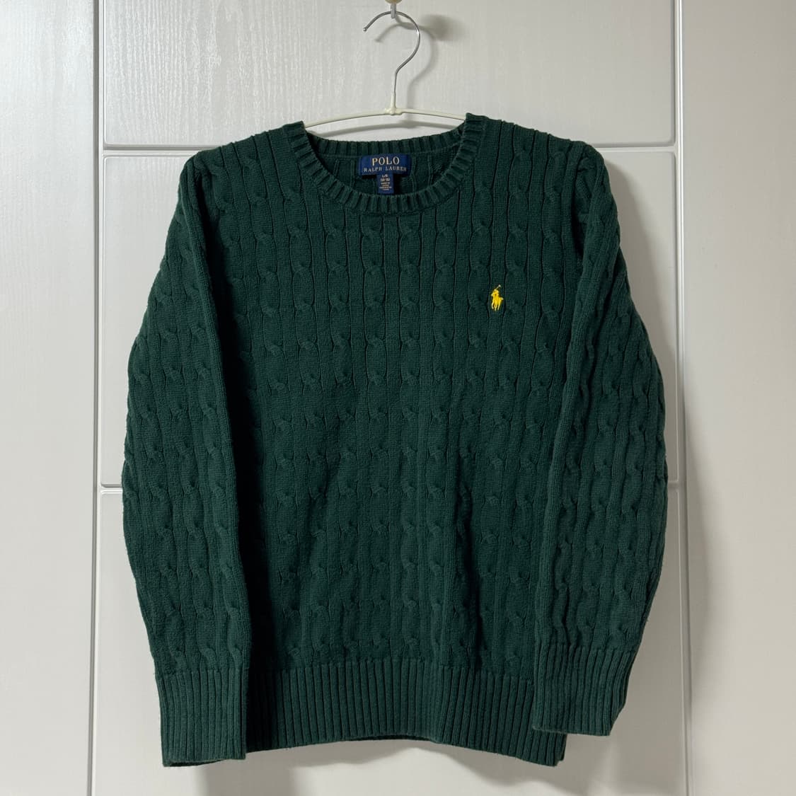 폴로 랄프로렌 초록 꽈배기 니트 상품이미지2