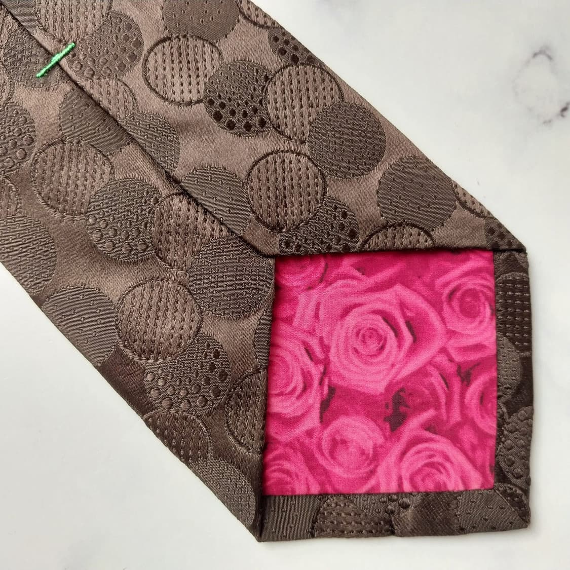 폴 스미스 실크 브라운 자카드 패턴 넥타이 9.4cm A+등급 k2050 상품이미지8