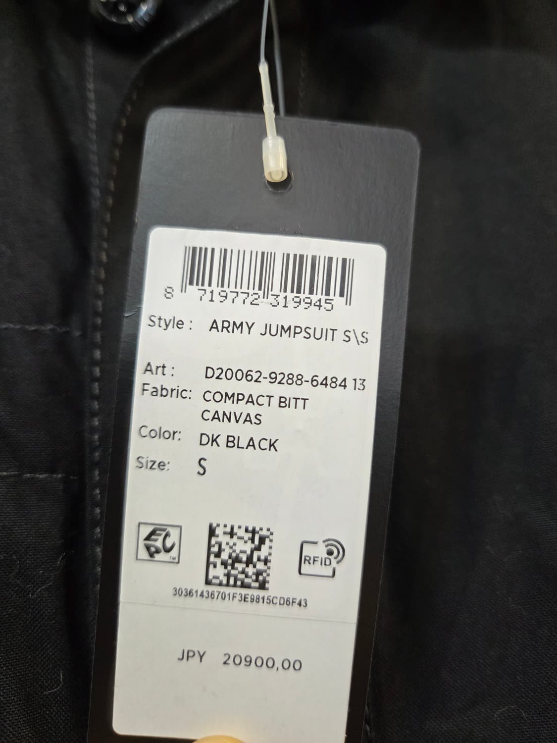 G-STAR RAW 블랙 반팔 점프수트(S) 상품이미지6