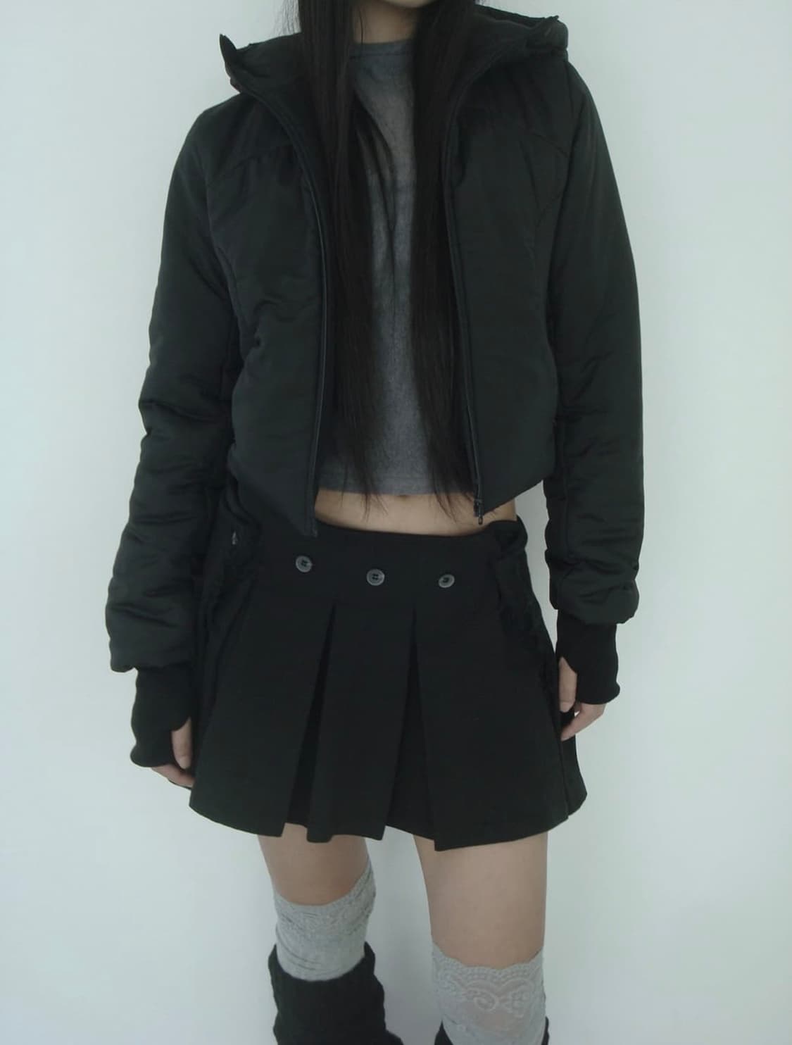 버트니 패딩 자켓 블랙 상품이미지4