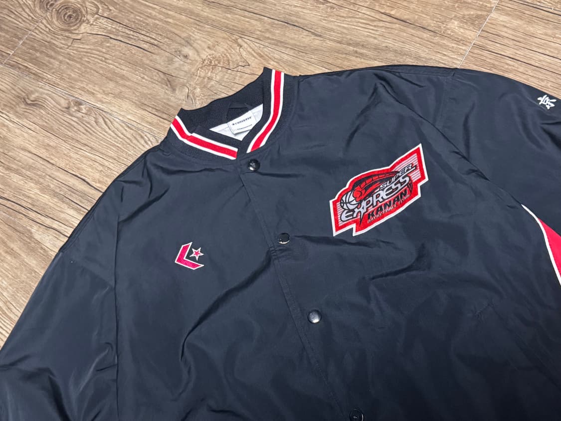 컨버스 블랙 레드 올드스쿨 바시티 자켓 상품이미지4