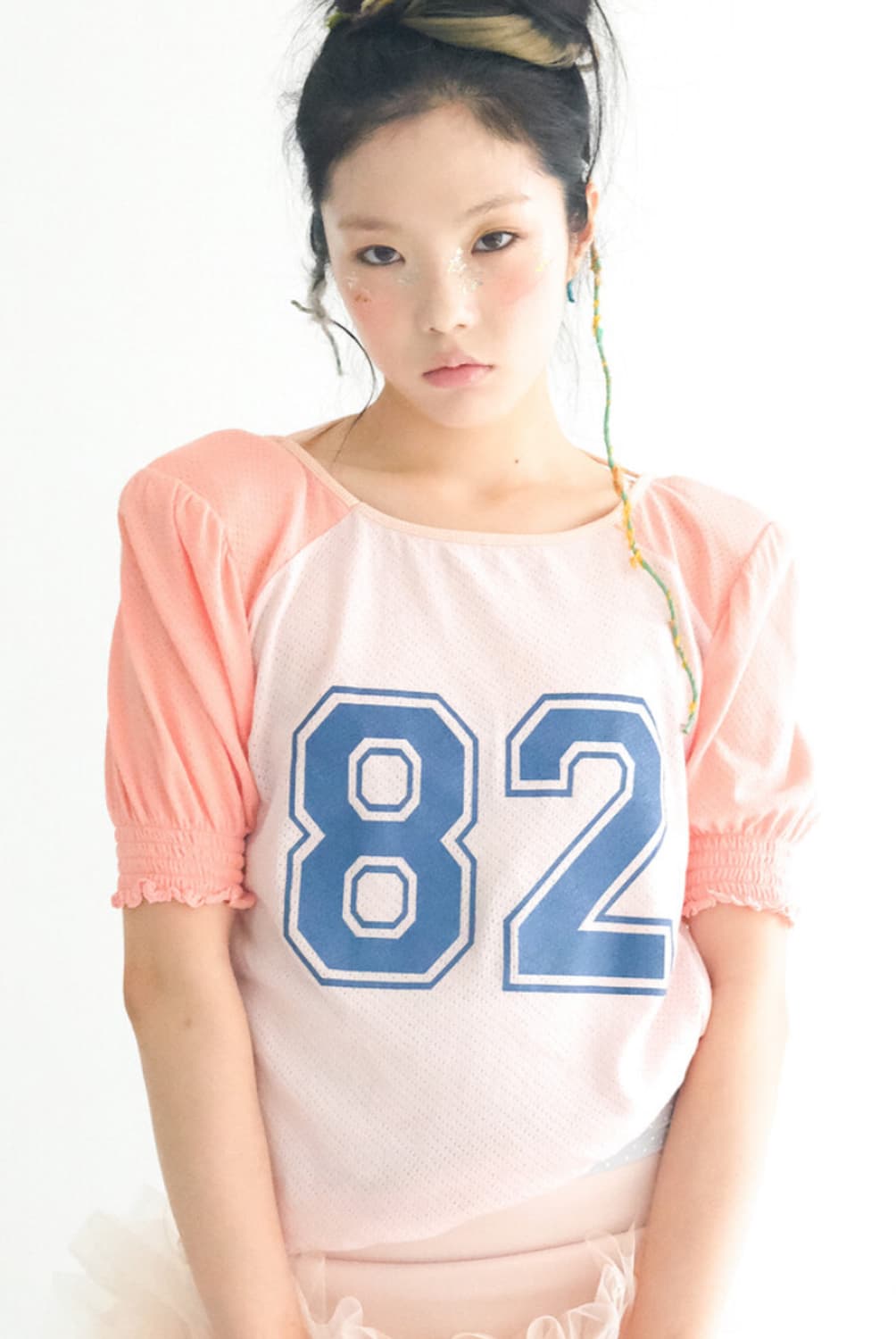 샵페어리 pad shoulder raglan half top 상품이미지1