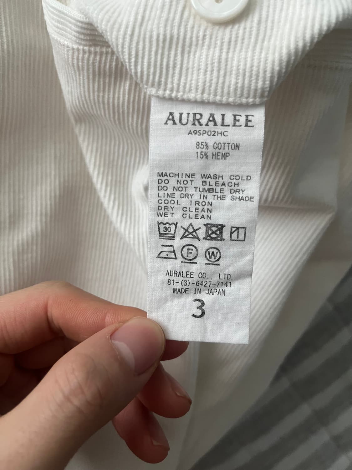 오라리 골덴 코로듀이 바지 28 상품이미지3