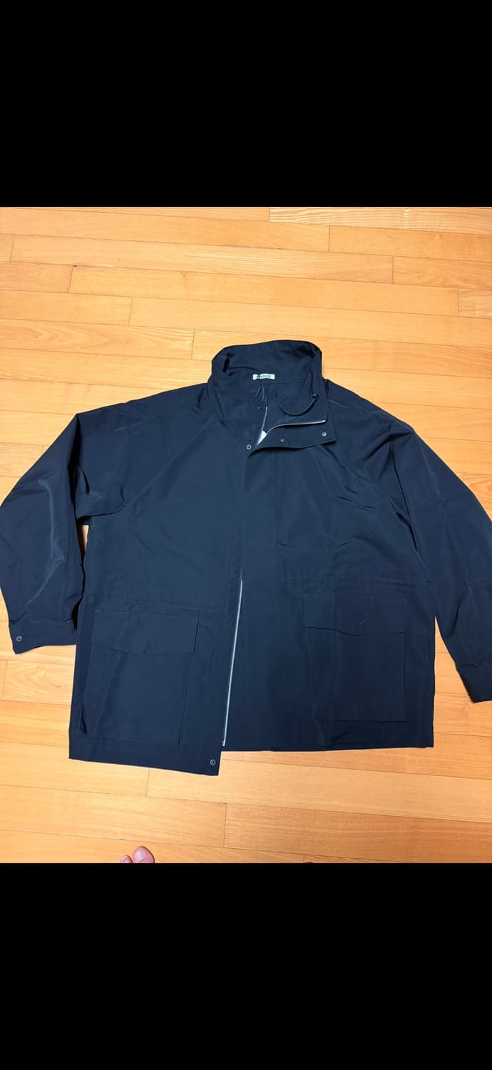 오라리 25ss 하이넥 블루종 블랙 5 상품이미지3