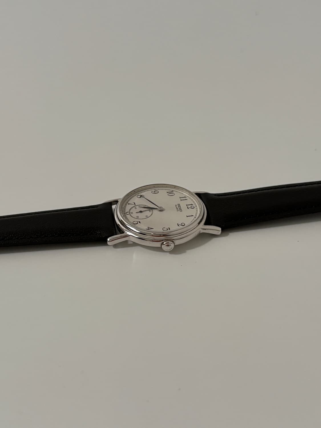 80s chariot small seconds silver quartz 상품이미지6