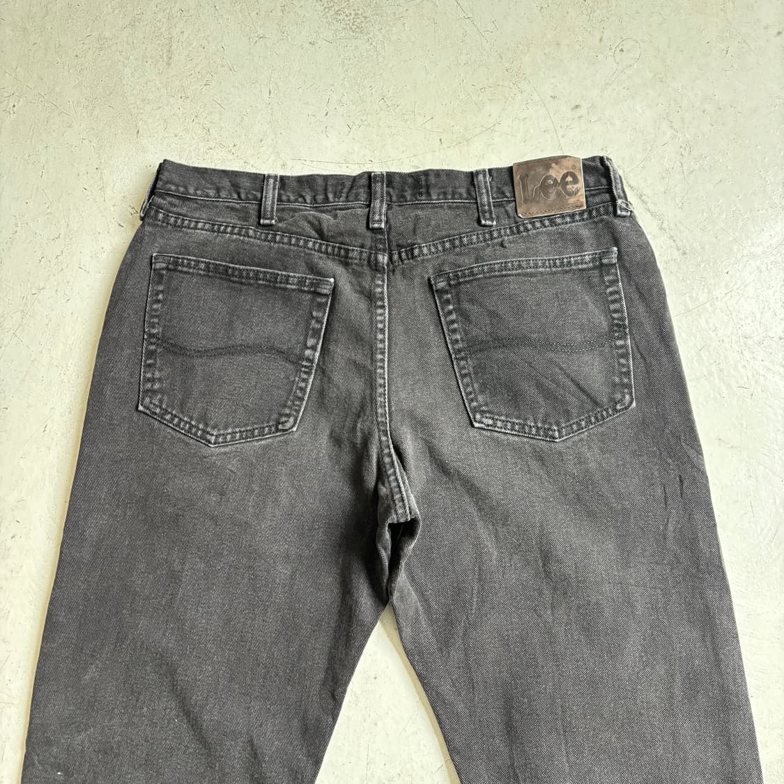 00s LEE 빈티지 흑청 데님팬츠 36x30 상품이미지7