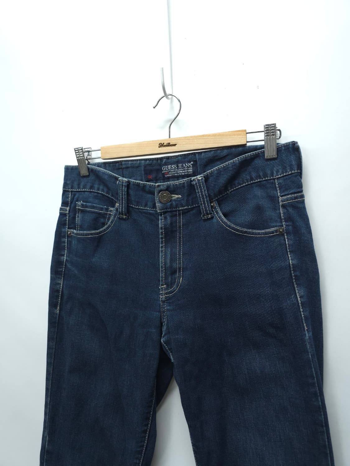 ​게스(GUESS) 다크블루 스트레이트 데님 팬츠(30) 상품이미지3