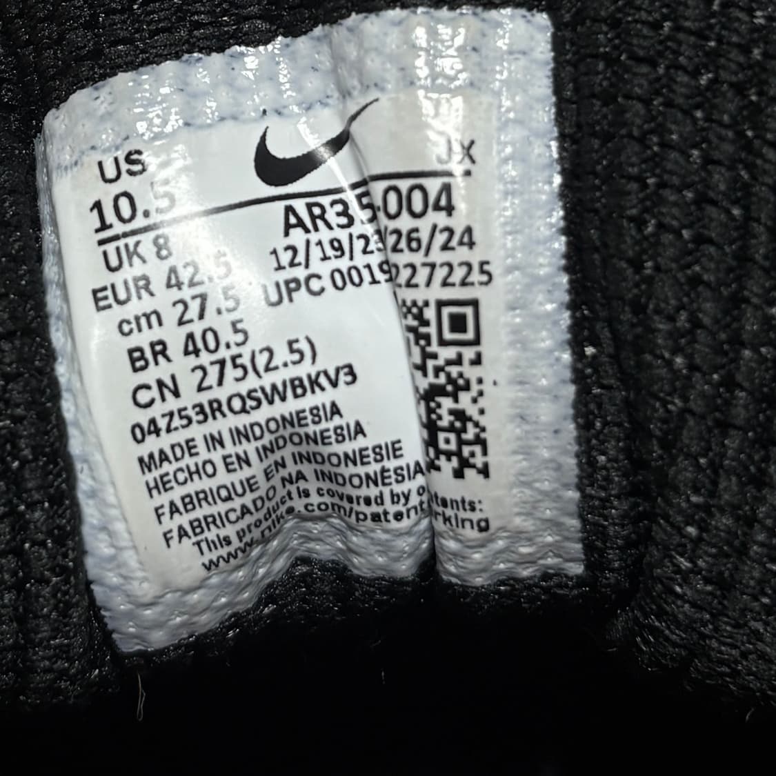 (W) 나이키 샥스 r4  블랙275 상품이미지4