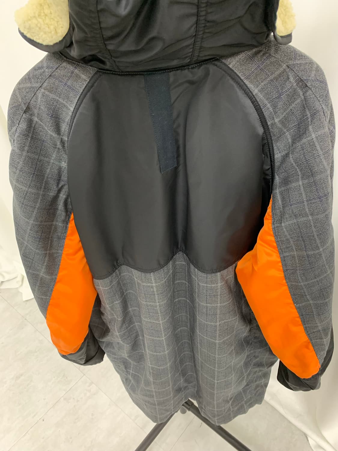 준야와타나베 체크 패치워크 밀리터리 코트 상품이미지7