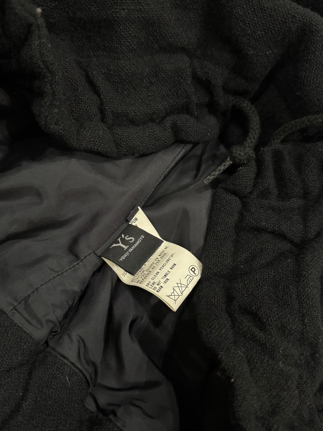 요지야마모토 울 백포켓 와이드 트라우저 상품이미지4