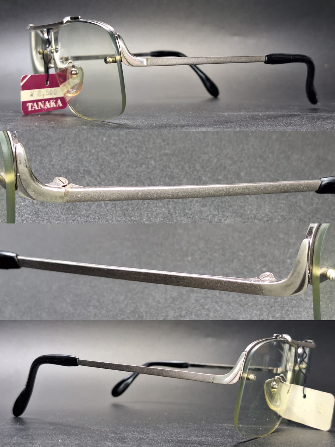 80s 일본제 빈티지 데드스톡 미사용/반무테 선글라스 겸 안경테 고프코어 상품이미지5