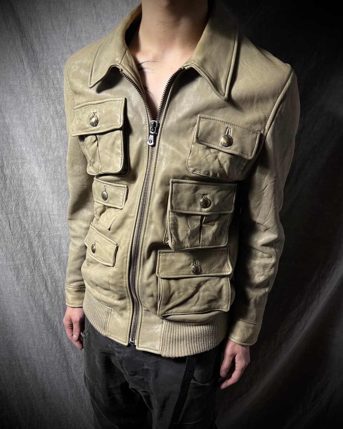 Dolce & Gabbana Pocket Leather Jacket 상품이미지1