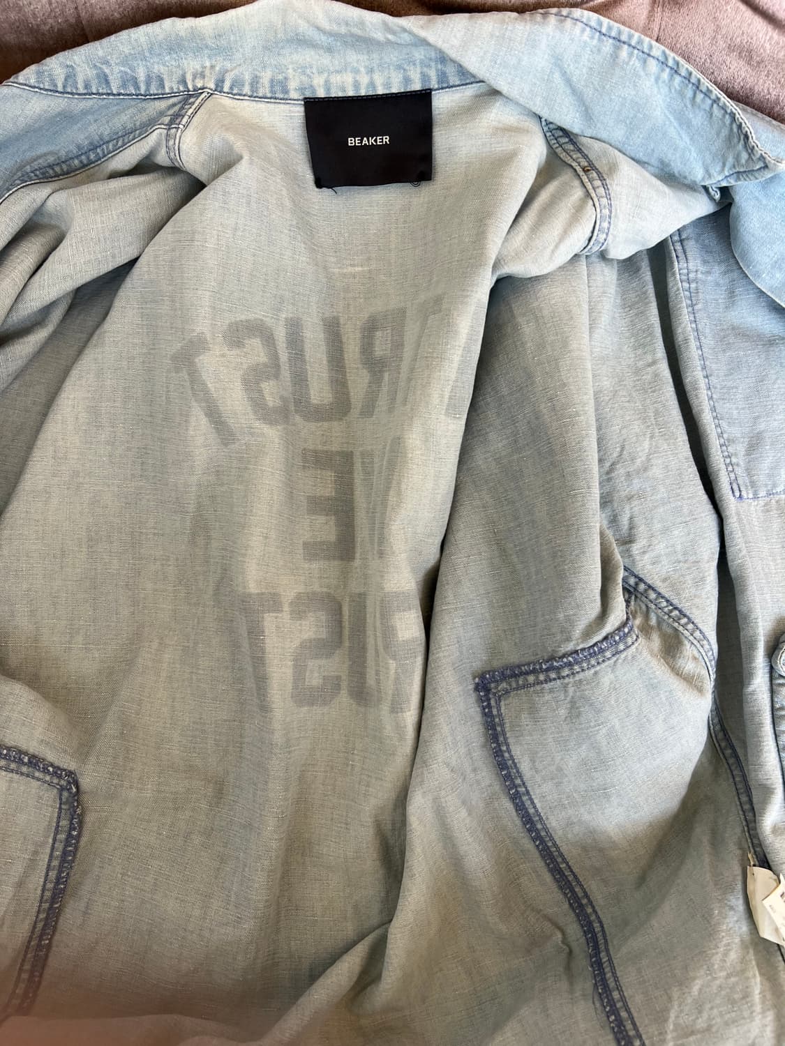 비이커 BEAKER 여성 연청 가오리핏데님셔츠 셔츠자켓 상품이미지7