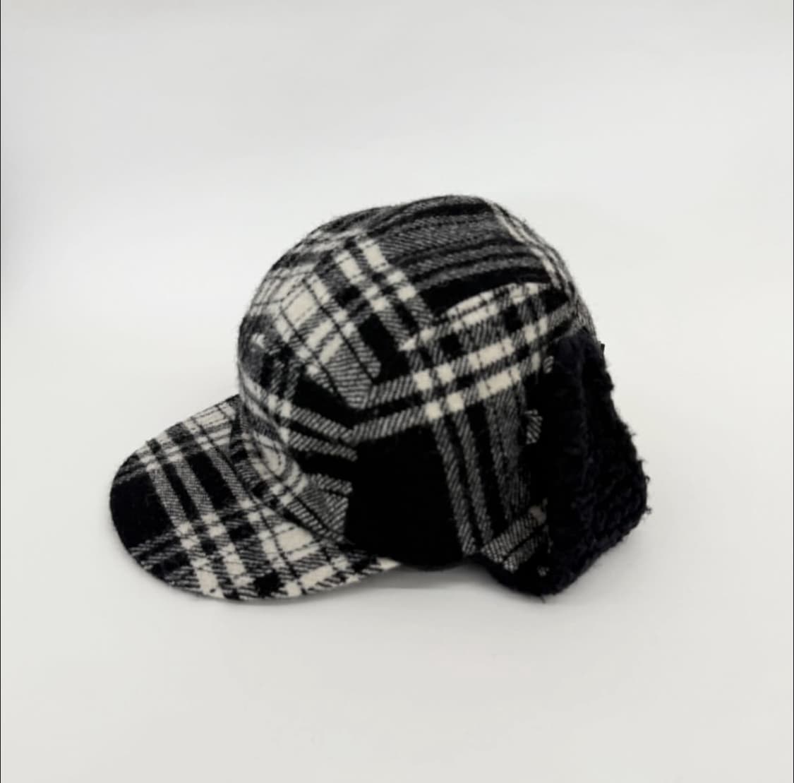 요코 사카모토 체크 이어플랩 캡 상품이미지4