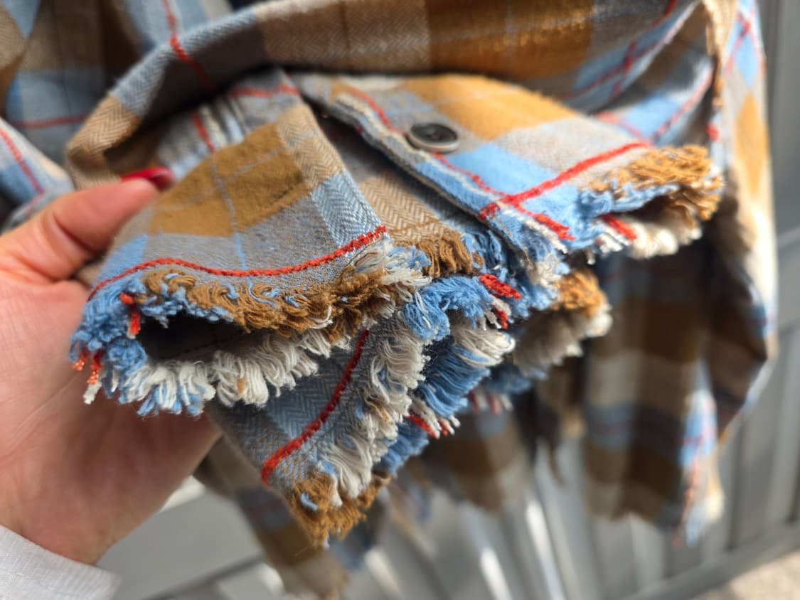 오버핏 체크셔츠  상품이미지5