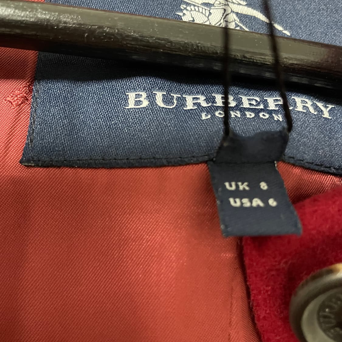 버버리 레드 코트 8(W) 상품이미지5