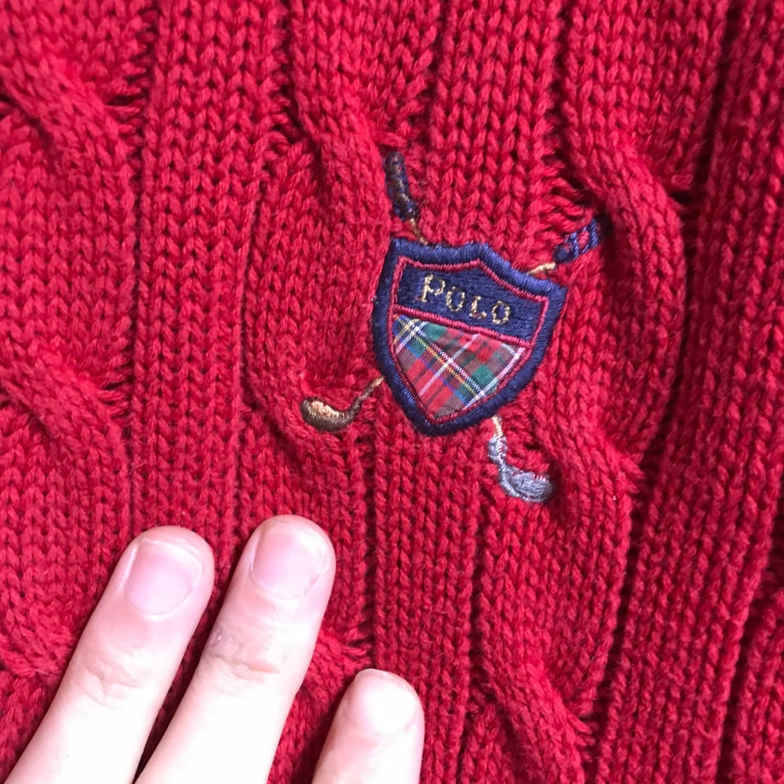 폴로 골프로고 라운드니트 상품이미지3