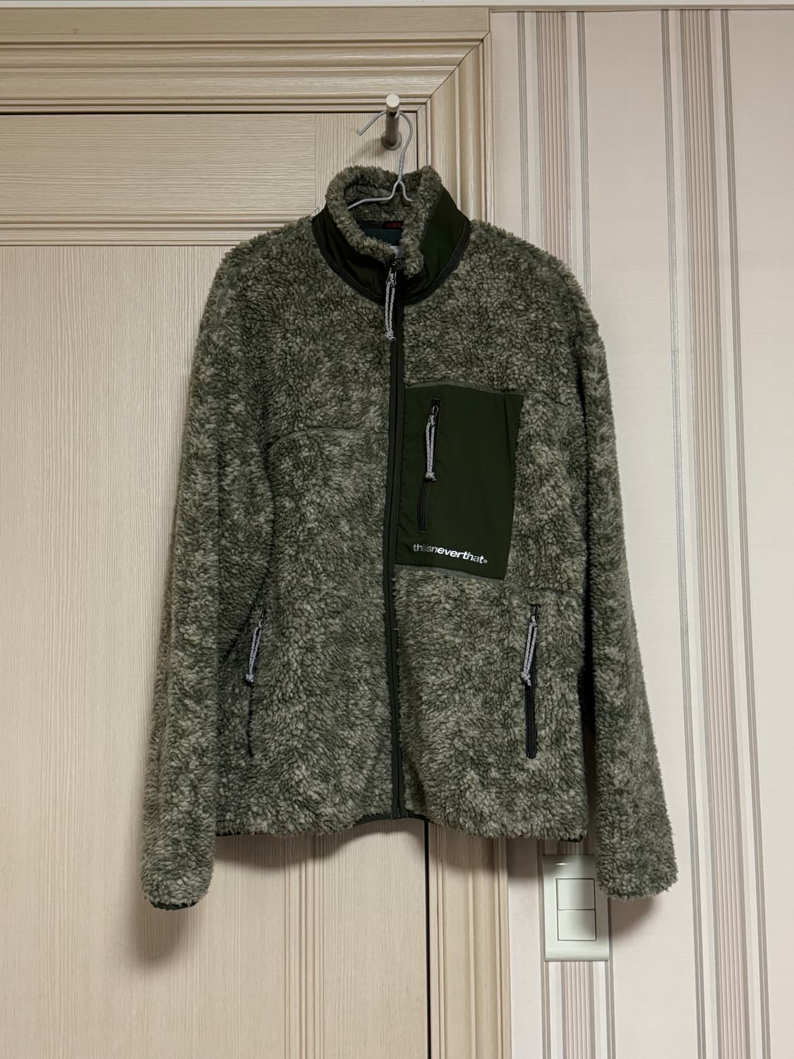M 디스이즈네버댓 쉐르파 플리스 자켓 올리브 상품이미지1