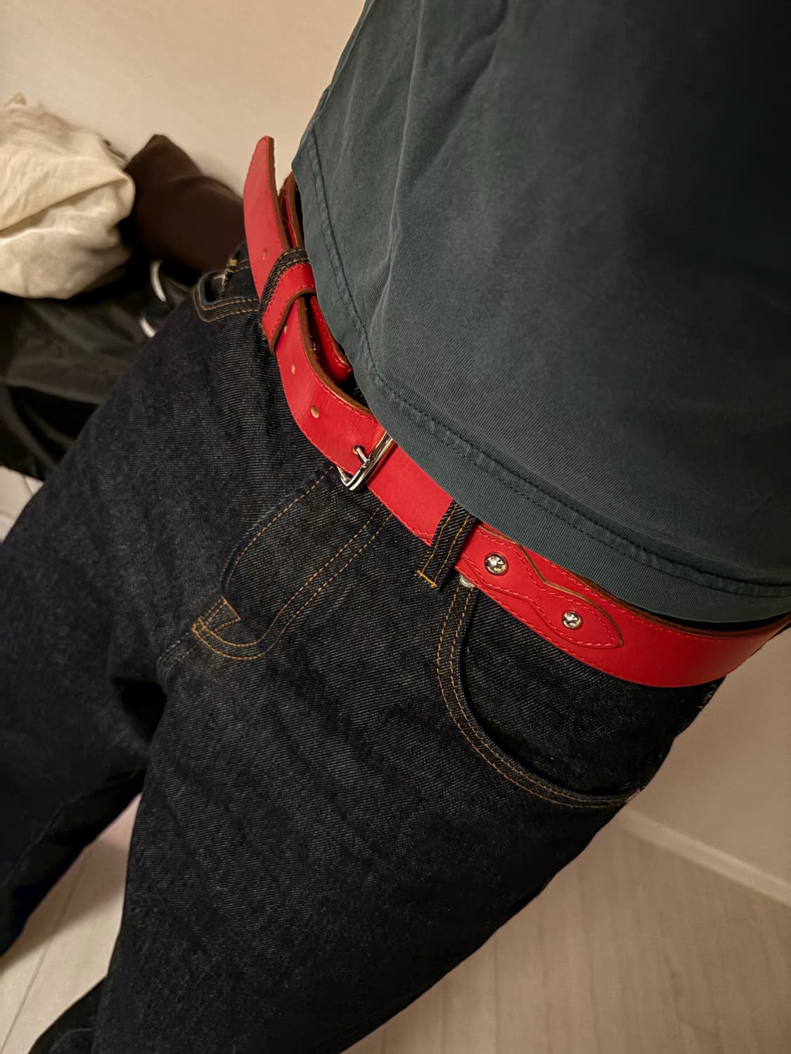 스투시 로데오 벨트 레드 (L-XL) 상품이미지1